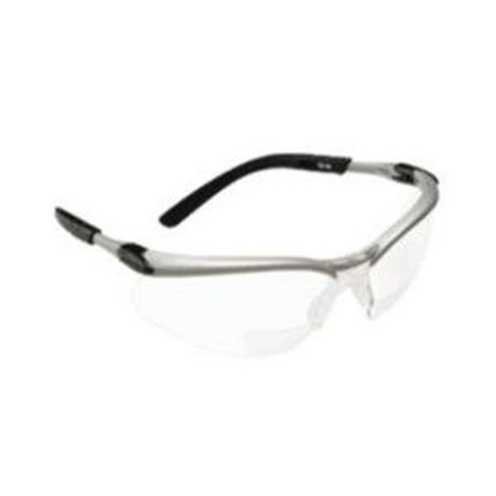 20/20 VISION BX Reader Protective Eyewear Silver Frame Clear Lens +1.5 Diopter 201078912